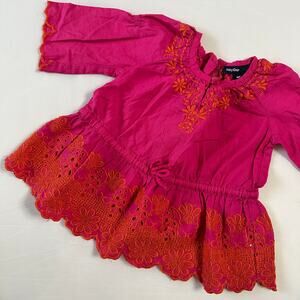 Baby Gap Boho Eyelet Ruffle Tunic Top 0-3M